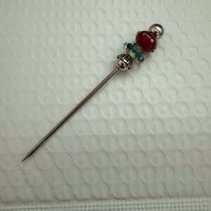 Decorative beaded food appetizer pick, never used